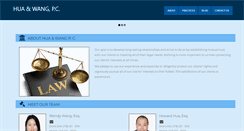 Desktop Screenshot of huawanglaw.com